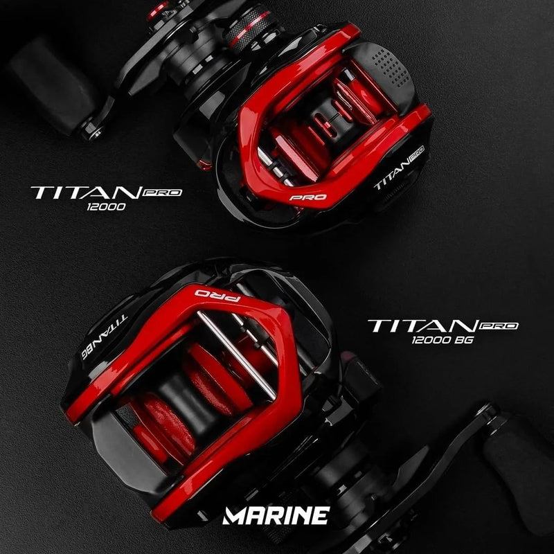 Carretilha Marine Titan BG 12000 -12 Rolamentos -12kg 8.1:1